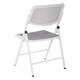 preview thumbnail 5 of 5, Deluxe Mesh Seat and Back Folding Chair with White Finish Frame (Set of 2)