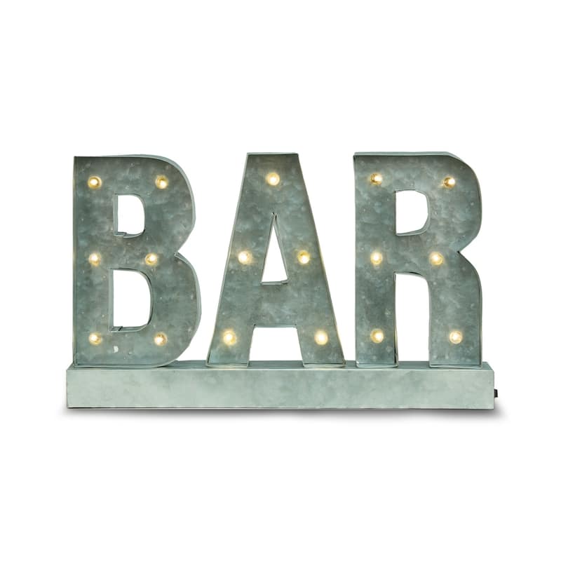 "Bar" Sign, Lighted