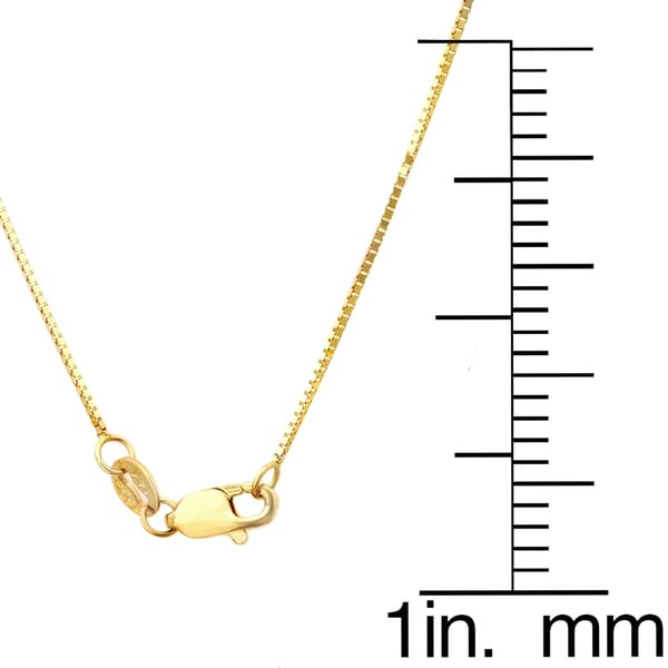 14K Yellow Or White Gold 1.2mm Shiny Diamond-Cut Classic Franco Chain Necklace for Pendants and Charms with Lobster-Claw Clasp ,16, 18, 20 or 24 inch