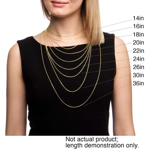 14k Yellow Gold 1 5 Mm Rope Chain Necklace 16 30 Inch On Sale Overstock 2291095