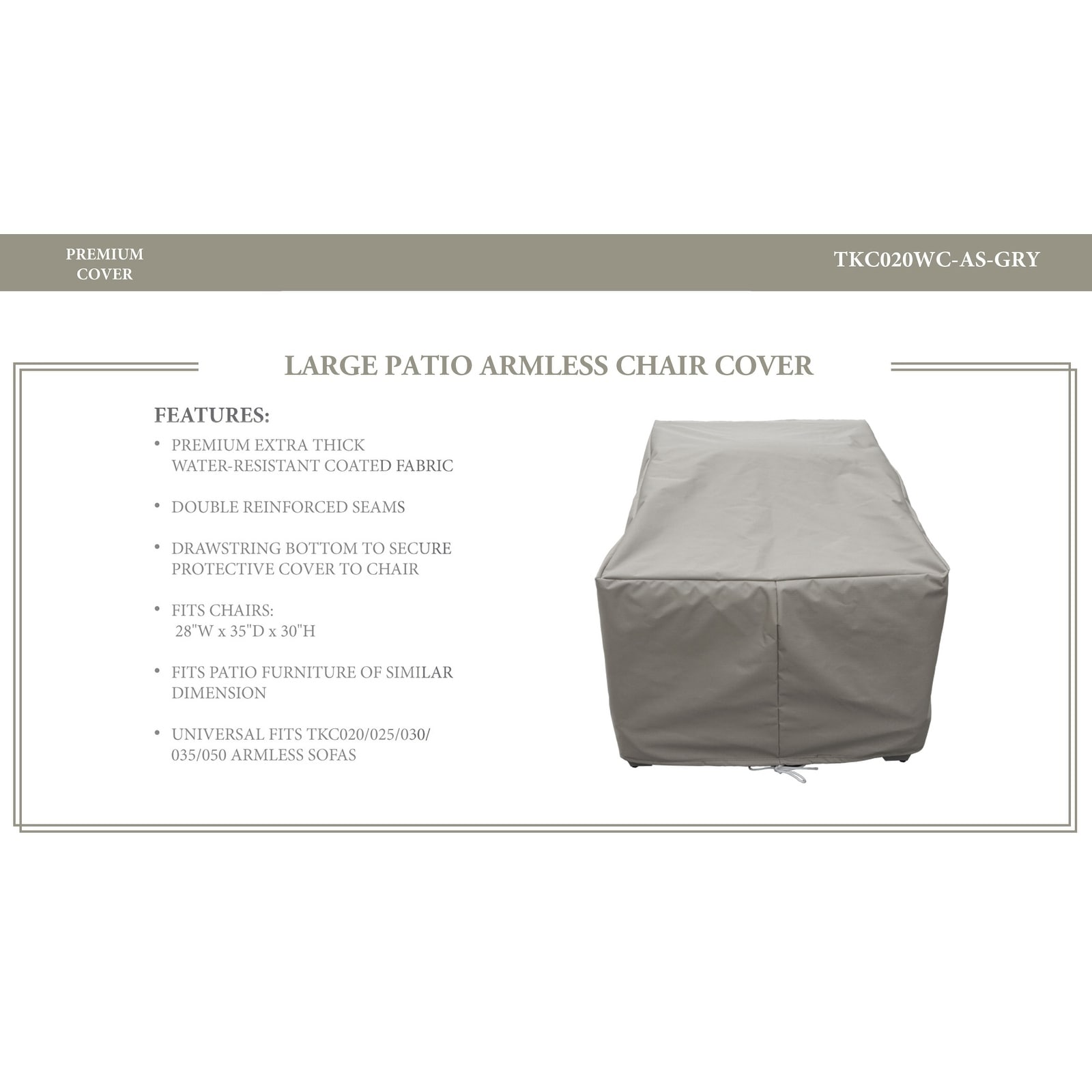 Barbados/florence/miami/fairmont/cape Cod/venice/manhattan/laguna Armless Protective Cover