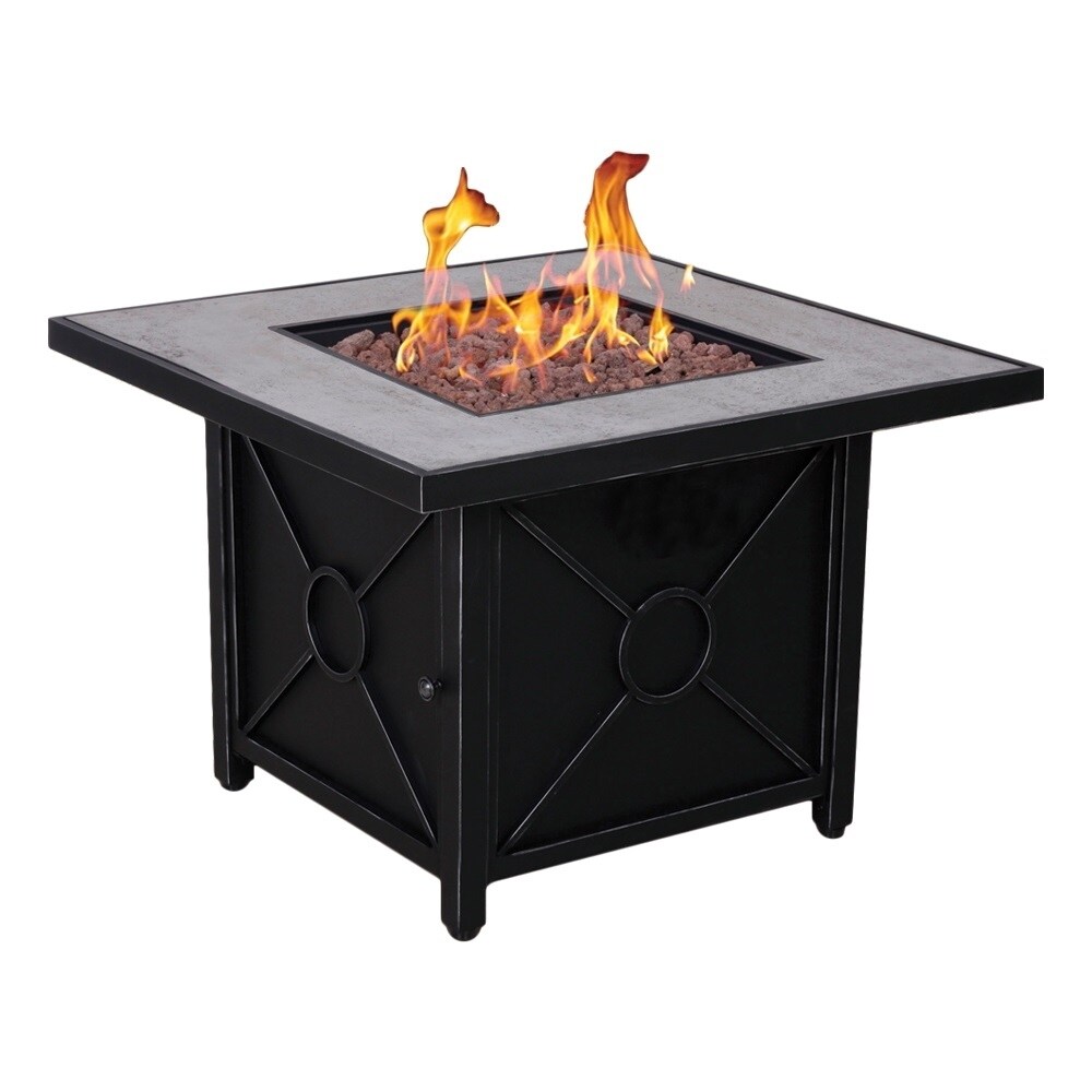 colton concrete wood burning fire pit table