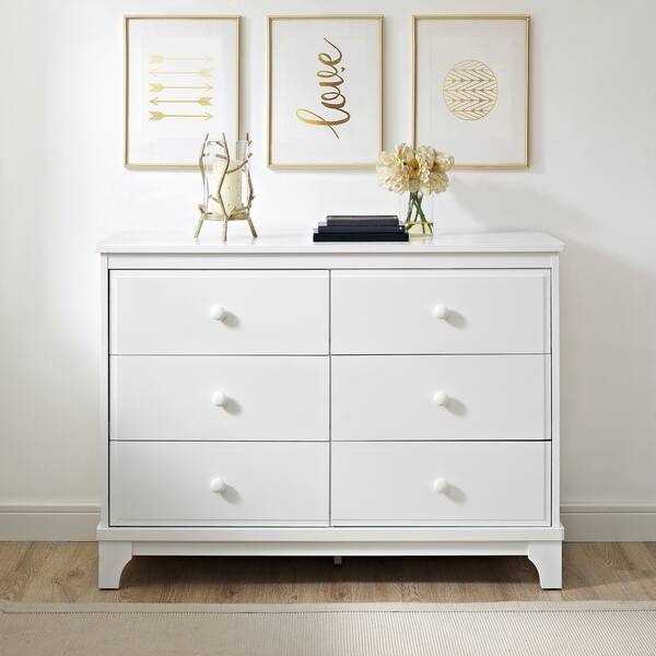 slide 2 of 6, Copper Grove Tongeren White 6-drawer Dresser