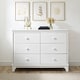 preview thumbnail 1 of 4, Copper Grove Tongeren White 6-drawer Dresser