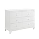 preview thumbnail 2 of 4, Copper Grove Tongeren White 6-drawer Dresser