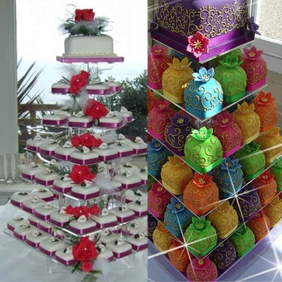 Shop 7 Tier Acrylic Round Cupcake Stand Cake Shelf Cupcake Display