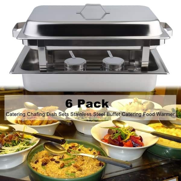 Chafing Dish Set, 2 Pack Chafing Dish Buffet Warmer Set, Stainless