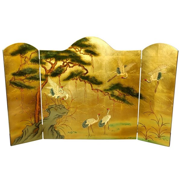 Handmade Lacquer Fireplace Screen (China)