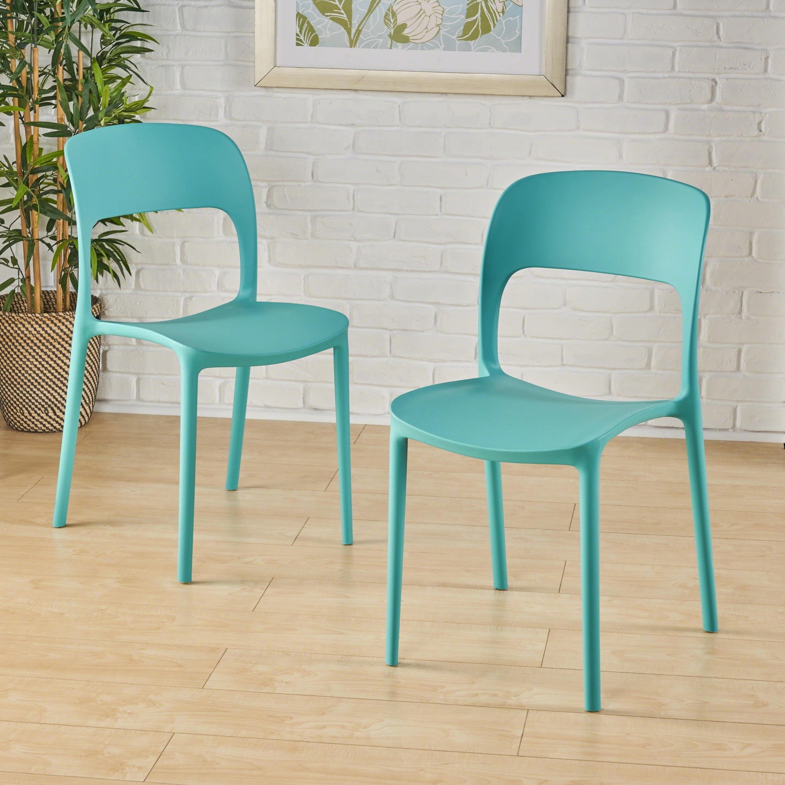 Kipford Indoor Plastic Chair Set Of 2 By Christopher Knight Kipford Indoor Plastic Chair Set