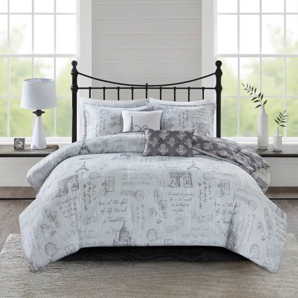 Shop 510 Design Mariam Gray Charcoal 5 Piece Reversibel Paris