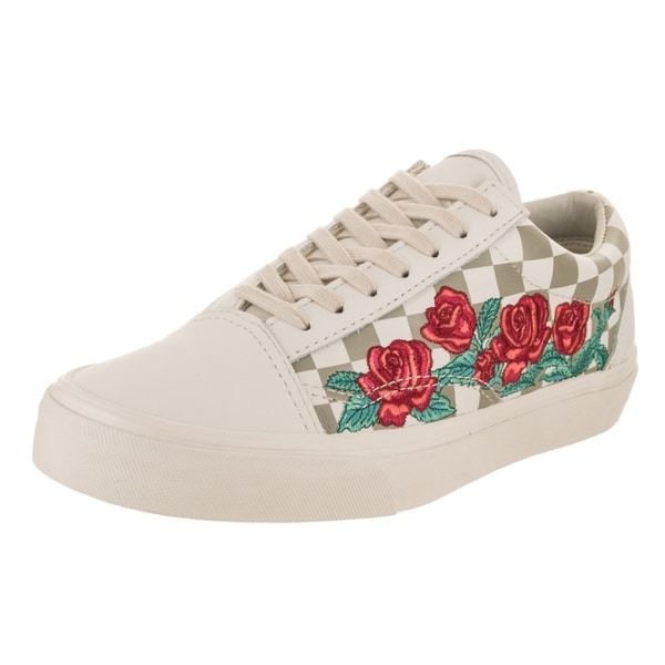 vans shoes rose embroidery