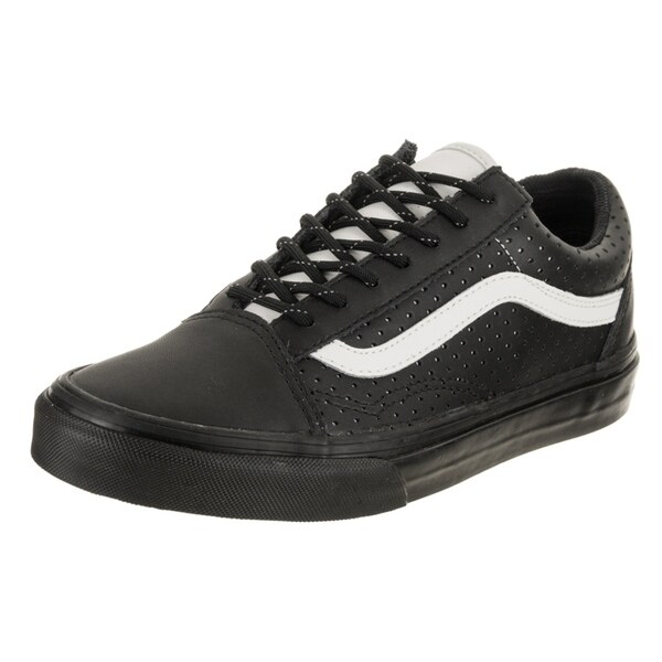 black vans with white line