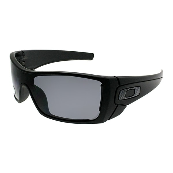 Shop Oakley Sport OO 9101 Batwolf 910104 Unisex Matte Black Frame Grey