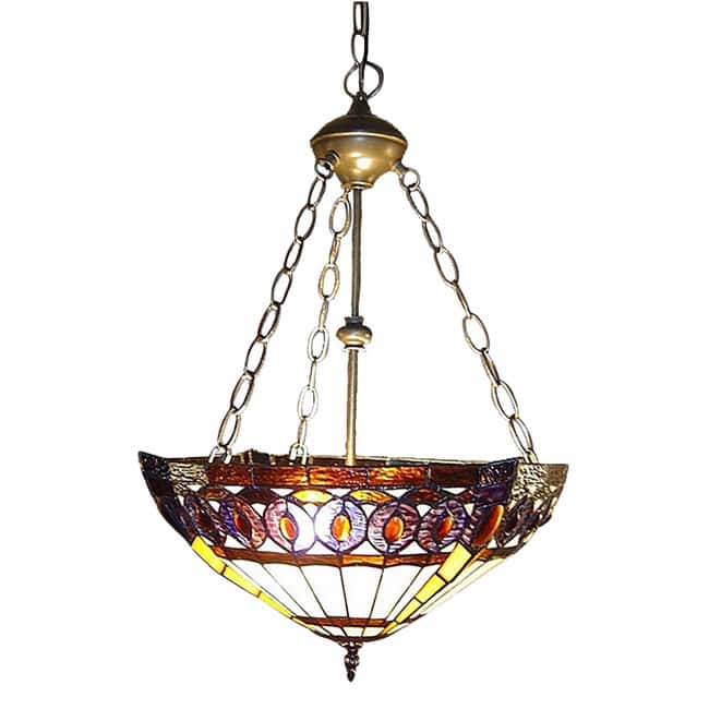 Amberjack Tiffany-style Hanging Lamp