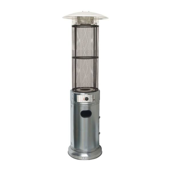 AF Lighting Cylinder Flame Glass Patio Heater, 6' Tall, Propane, 34,000 BTU  - Stainless Steel - Bed Bath u0026 Beyond - 22963542