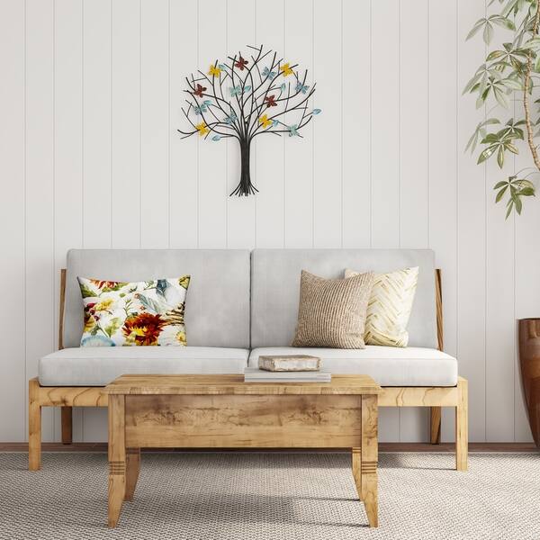 Shop Tree Of Life Butterfly Metal Wall Art Hand Painted
