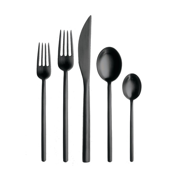 20-piece Stainless Steel Due Oro Nero Flatware Set (Service for 4). Opens flyout.