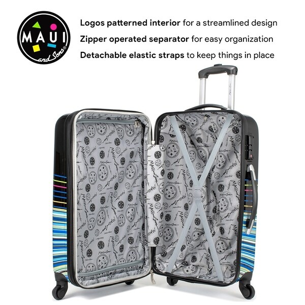 patterned luggage sets