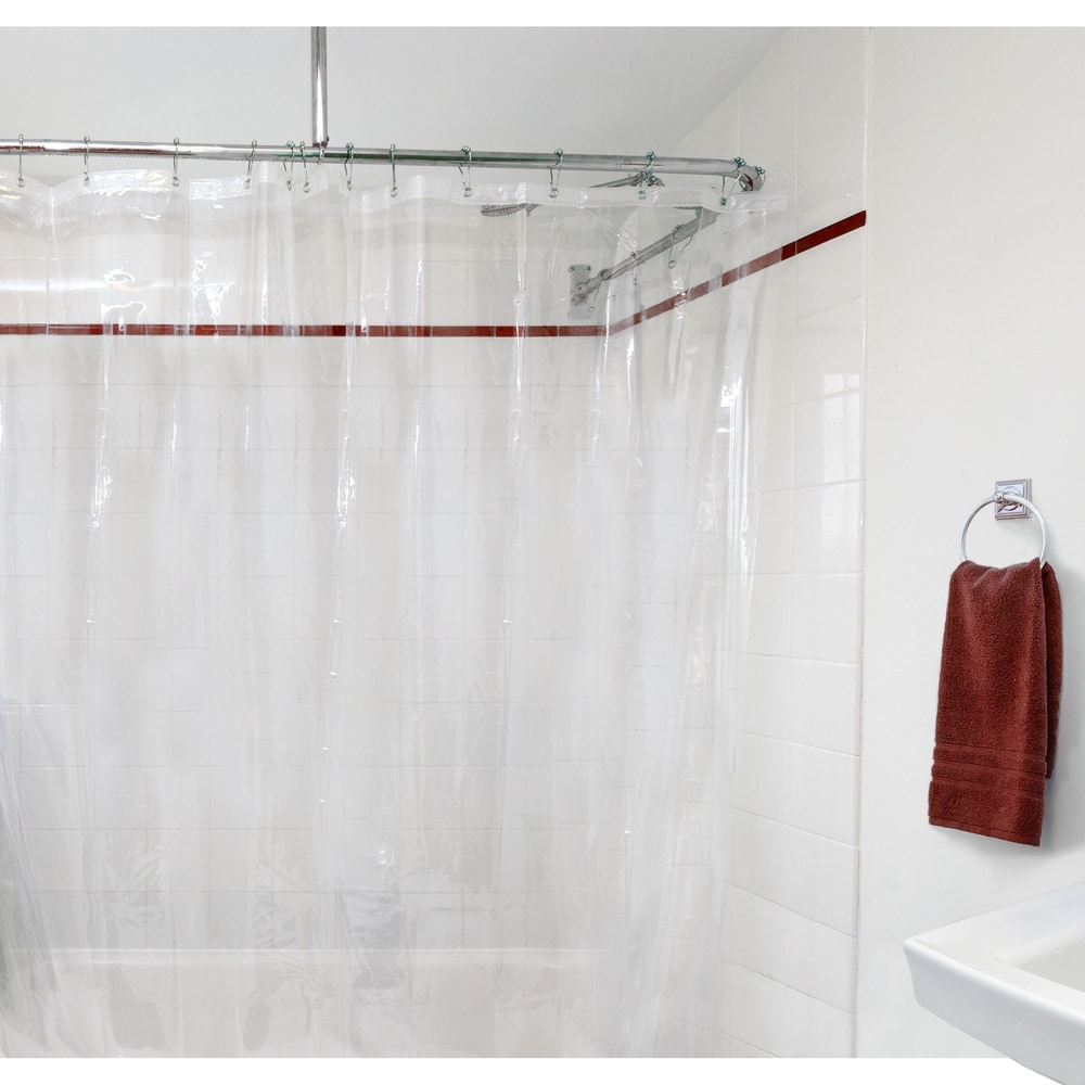 Wellcolor Clear Shower Curtain Liner 72 X 75 Inch PEVA Mildew Resistant Heavy 3 for sale online 
