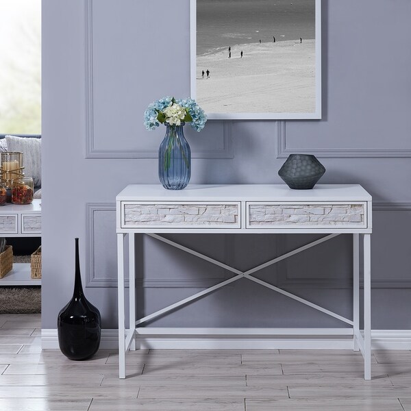 Harper Blvd Dousdel Faux Stone Console Table Free Shipping Harper Blvd Dousdel Faux Stone Console Table