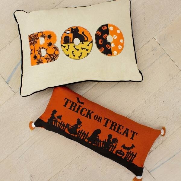 Shop Trick Or Treat Candy Corn Halloween Pillow Free Shipping On