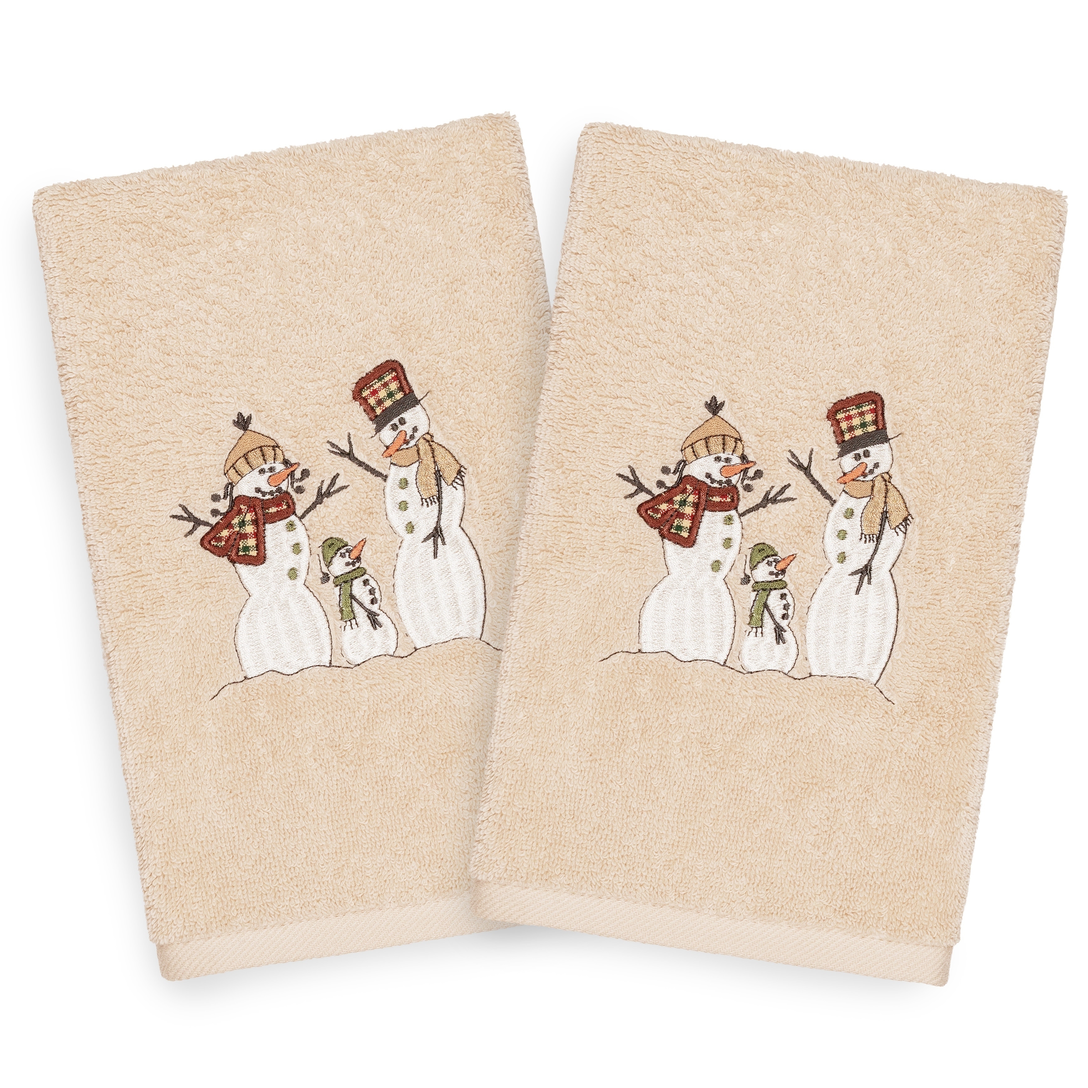 New Turkish Towel Kitchen Set of 2 Cotton Terry Holiday Towels Red  Poinsettia