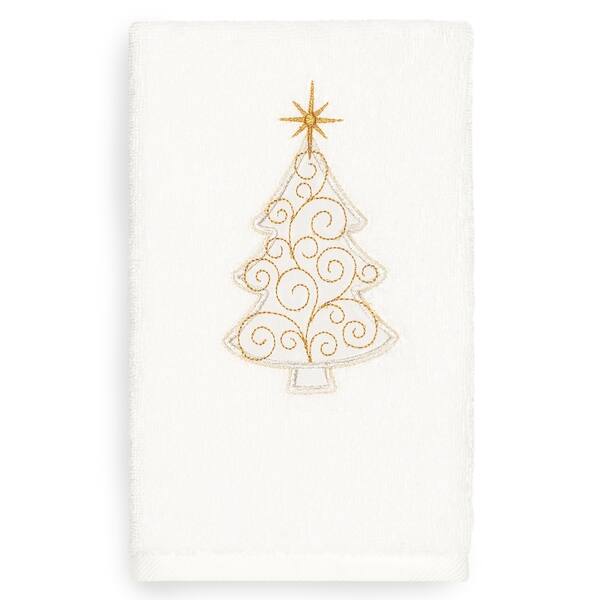 FANCY 4PCS Cotton Christmas Hand Towels Premium Dish Towels