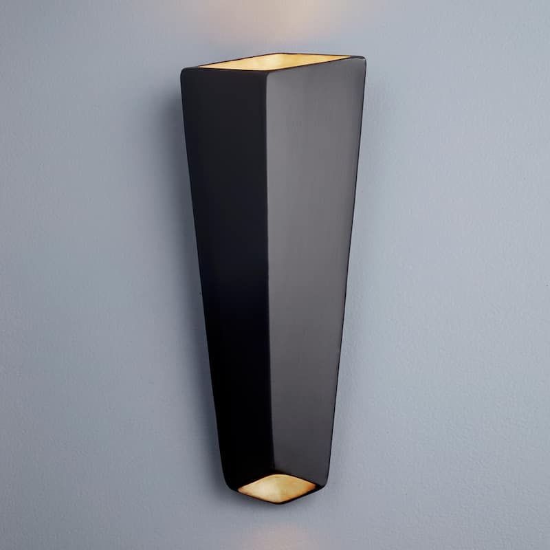 Ambiance Prism 1-light Carbon Matte Black LED Wall Sconce