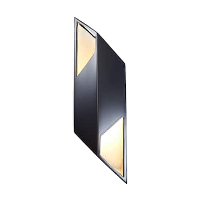 Strick & Bolton Helvi Glossy Black LED Wall Sconce