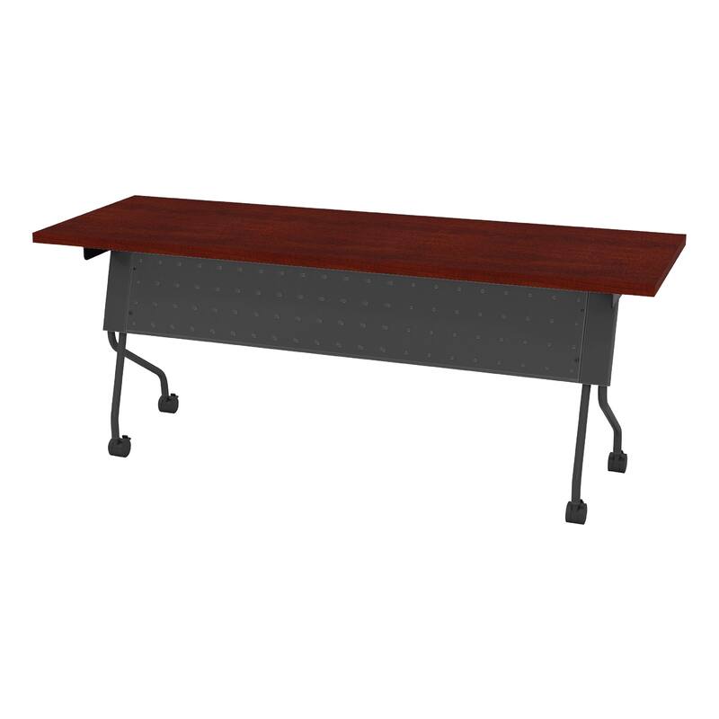 Flip-Top Training Table 72 x 24 with Titanium Frame - cherry