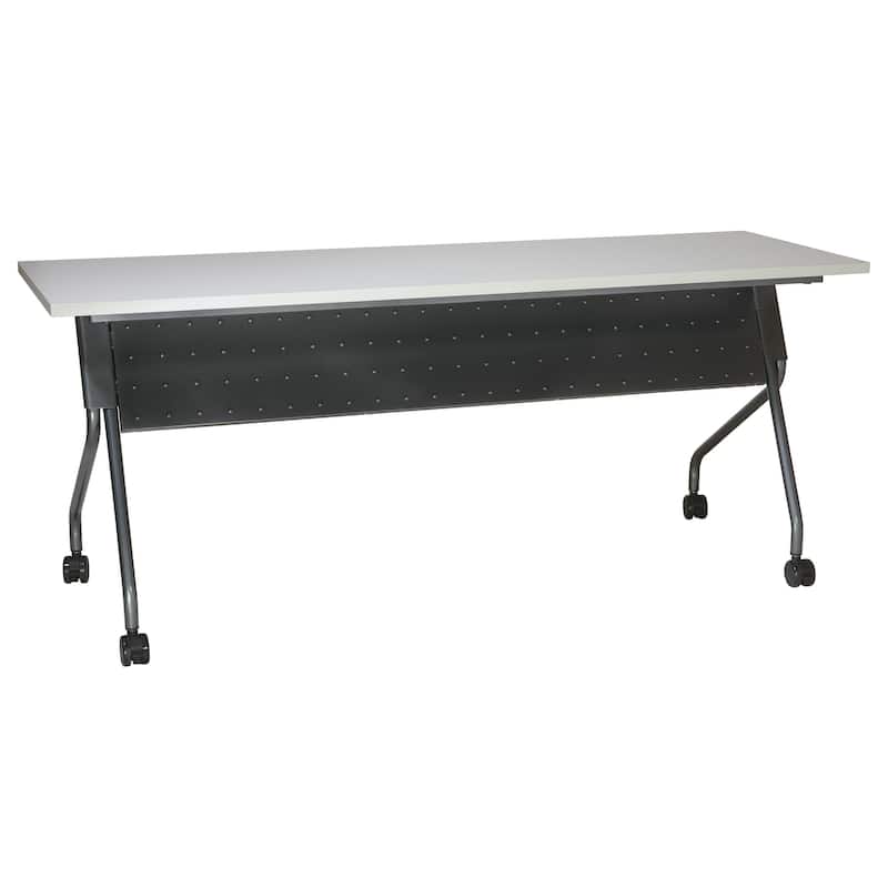 Flip-Top Training Table 72 x 24 with Titanium Frame - grey