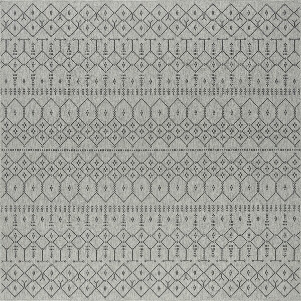 Alise Rugs Seros Modern Solid Square Area Rug - 7'8 x 7'9