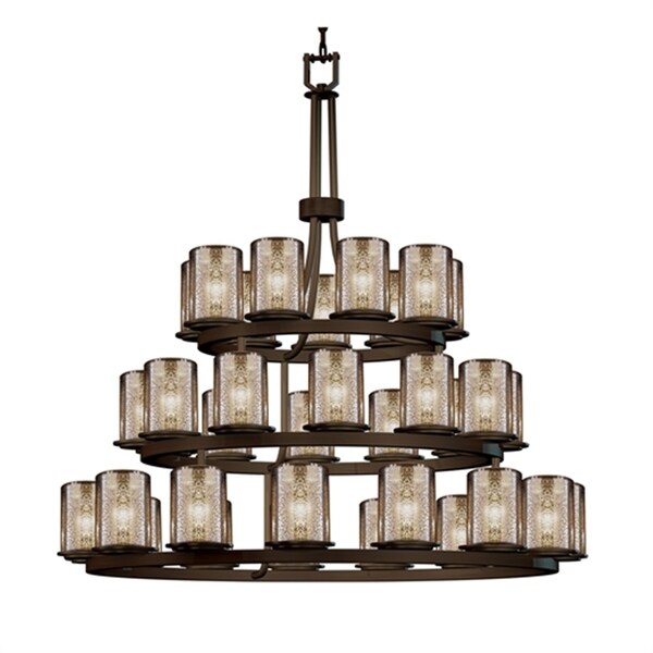 Shop Justice Design Group Fusion Dakota 36-light Dark ...