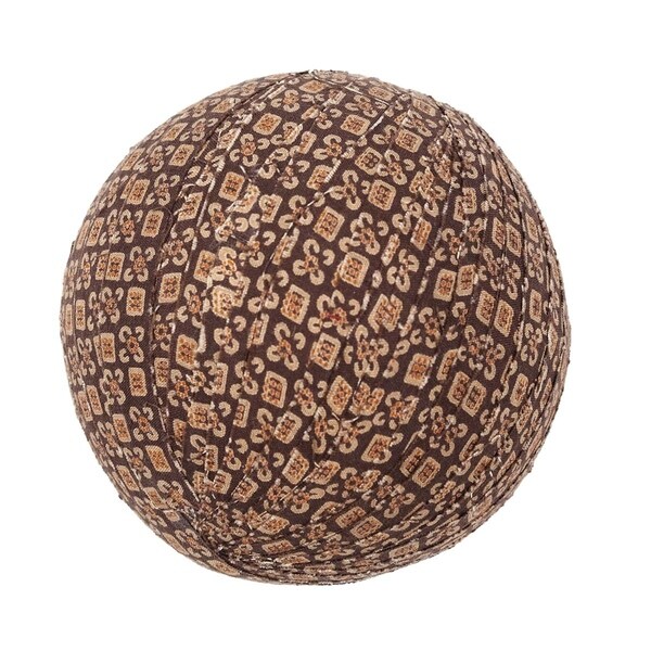 Rustic Holiday Decor VHC Tacoma Fabric Ball Set of 3 Cotton Geometric
