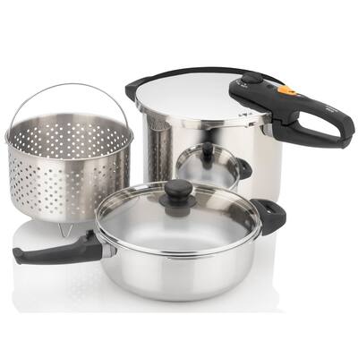 ZAVOR DUO Combi Pressure Cooker Set - 4.2 and 8.4 quart