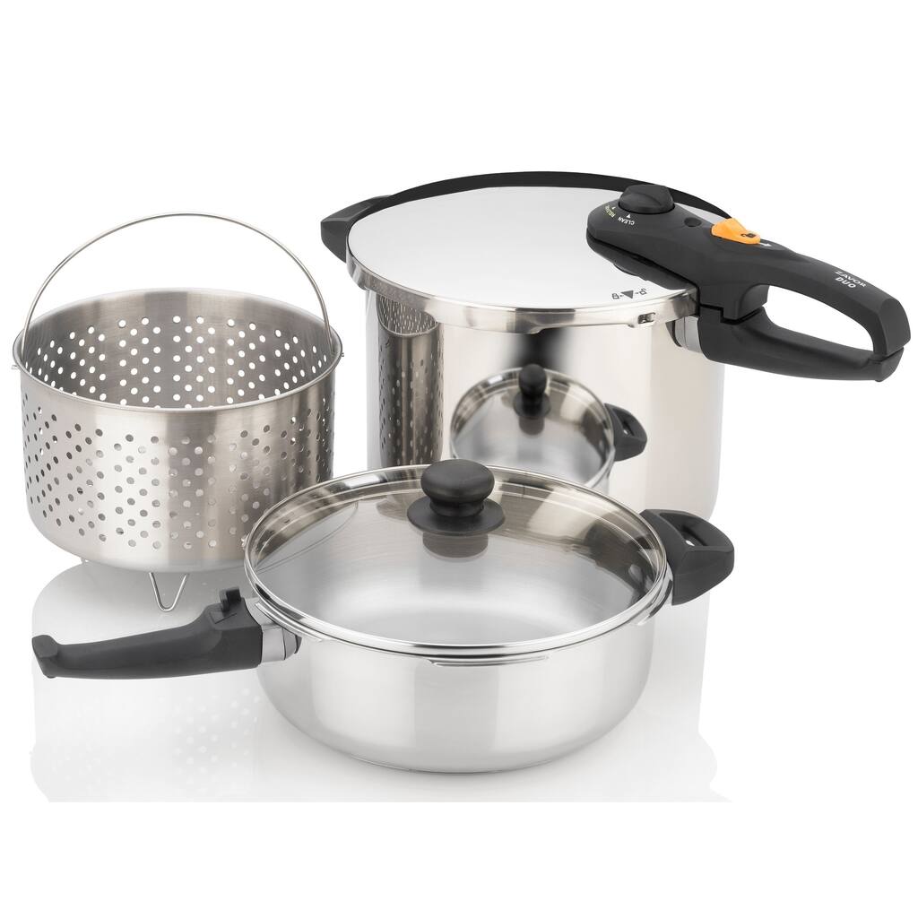 ZAVOR DUO Combi Pressure Cooker Set - 4.2 and 8.4 quart