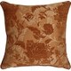 Pillow Decor - Traditional Floral in Rust 18x18 Decorative Pillow - Thumbnail 0