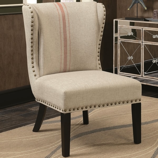 Shop Wingback Design Armless Design Accent Chair With Decorative