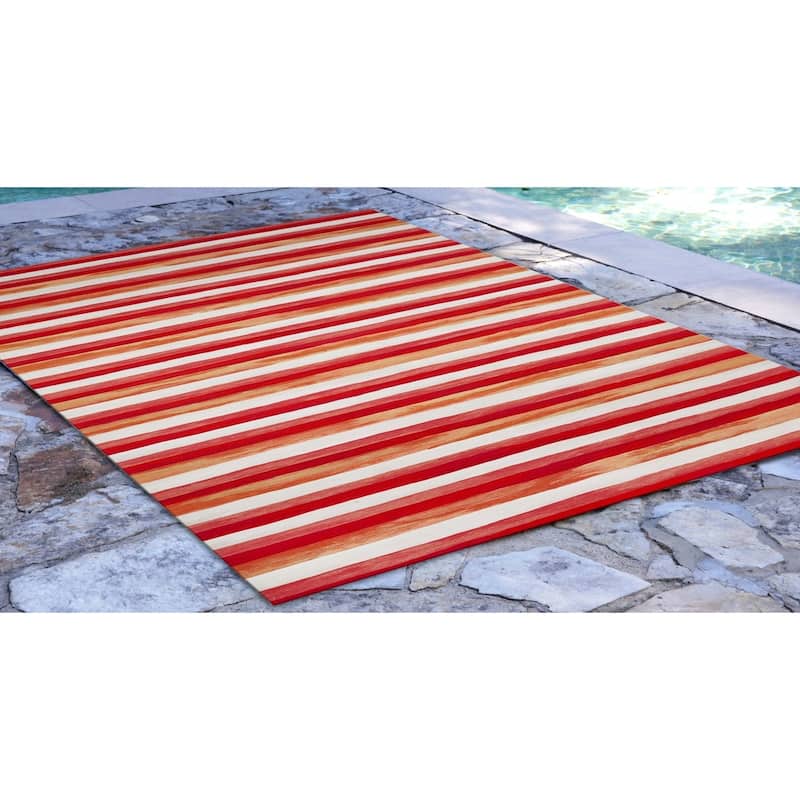 Liora Manne Visions II Painted Stripes Indoor/ Outdoor Area Rug