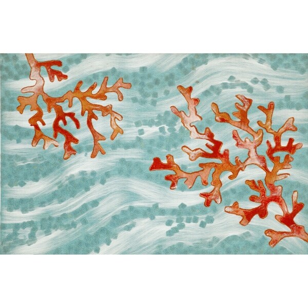 Liora Manne Ocean Branch Mat (1'7 x 2'5) - 1'7 x 2'5