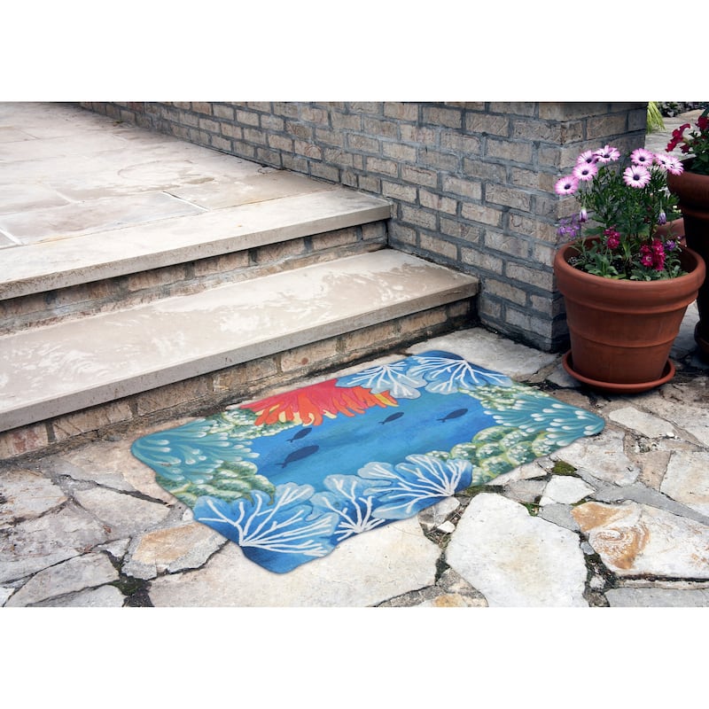 Liora Manne Visions IV Reef Border Indoor/Outdoor Rug