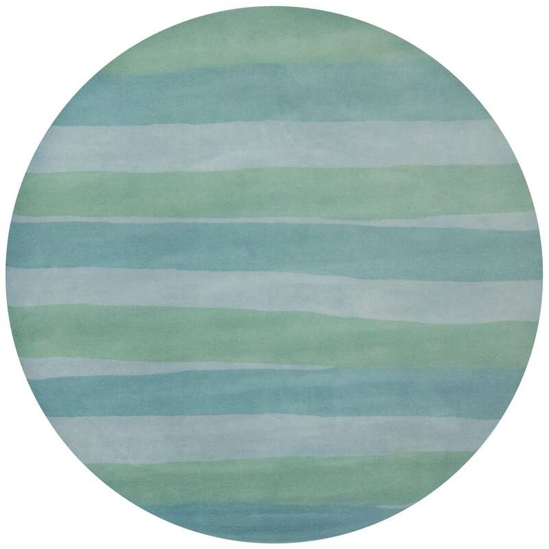 Liora Manne Piazza Stripes Indoor Rug Sea Breeze