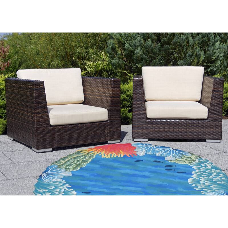 Liora Manne Visions IV Reef Border Indoor/Outdoor Rug