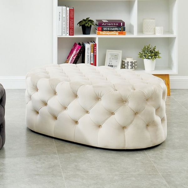 off white ottoman coffee table