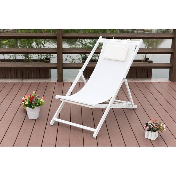 Shop Campbellton Tan Portable Folding Patio Chair With Headrest By Havenside Home Overstock 22967800