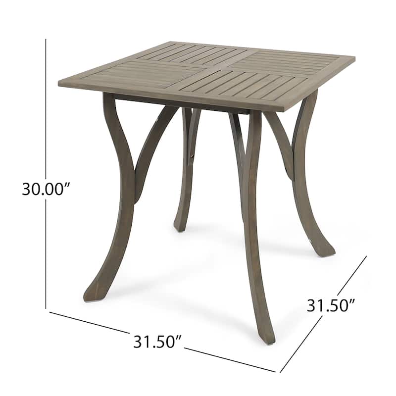 York Acacia Wood Outdoor 5-piece Square Dining Set by Christopher Knight Home