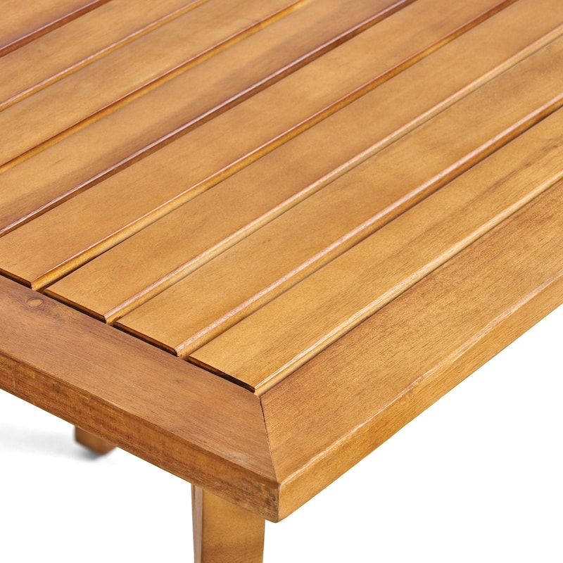 York Acacia Wood Outdoor 5-piece Square Dining Set by Christopher Knight Home