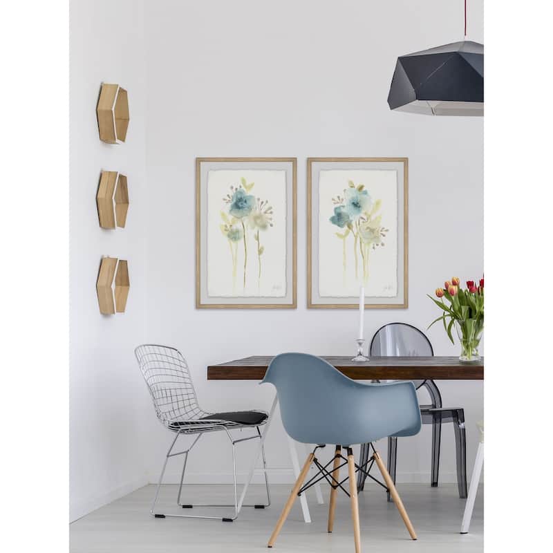 Marmont Hill - Handmade Bluebell III Diptych - Multi-Color