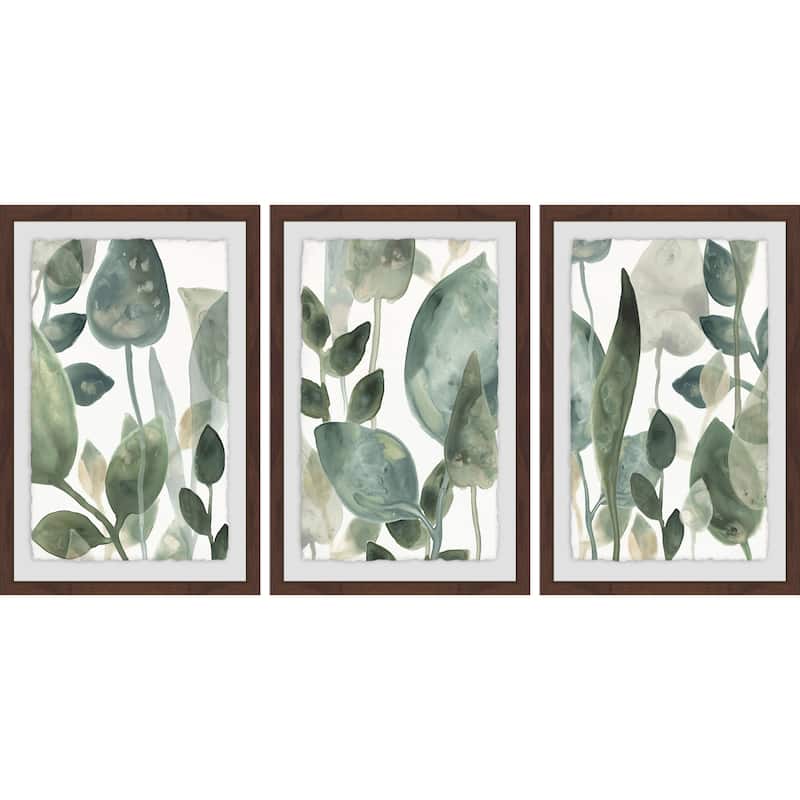 Marmont Hill - Handmade The Leaves Triptych - Multi-Color