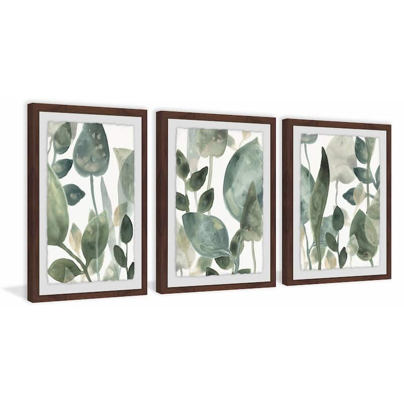 Marmont Hill - Handmade The Leaves Triptych - Multi-Color